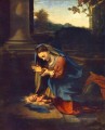 L’adoration de l’enfant Renaissance maniérisme Antonio da Correggio